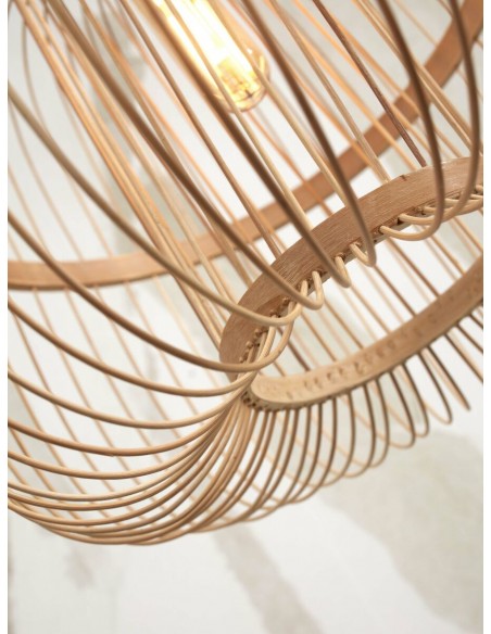 Závěsný bambusový lustr Hokkaido S, přírodní | GOOD&MOJO-10