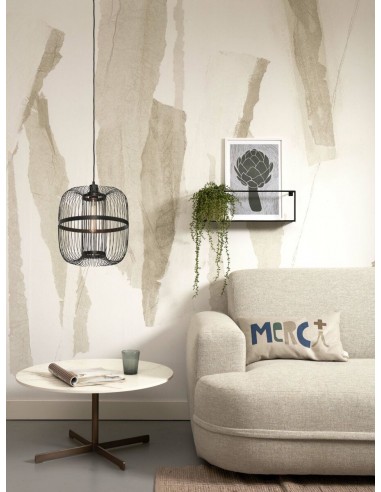 Závěsný bambusový lustr Hokkaido L, černý | GOOD&MOJO-6