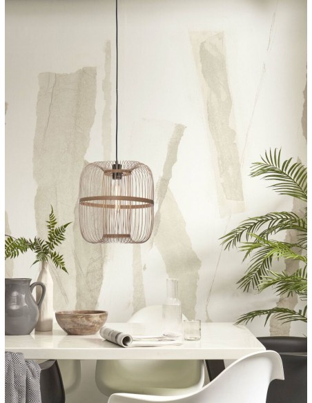 Závěsný bambusový lustr Hokkaido L, přírodní | GOOD&MOJO-2