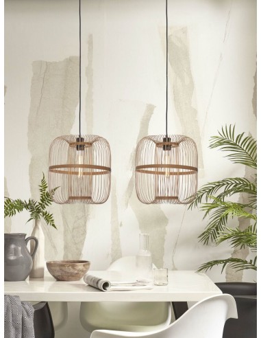 Závěsný bambusový lustr Hokkaido L, přírodní | GOOD&MOJO-3