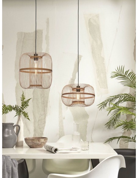 Závěsný bambusový lustr Hokkaido L, přírodní | GOOD&MOJO-4