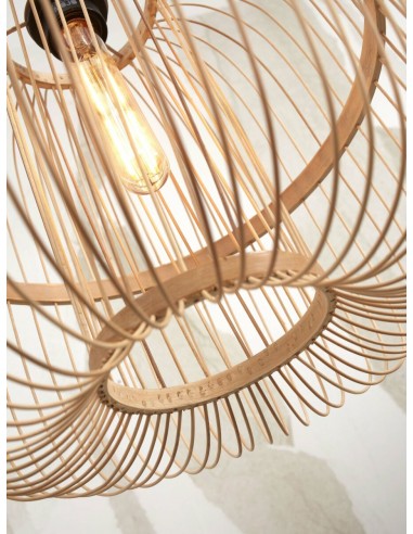 Závěsný bambusový lustr Hokkaido L, přírodní | GOOD&MOJO-9