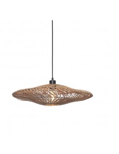 Hanging rattan chandelier Zanzibar L, natural | GOOD&MOJO - 1