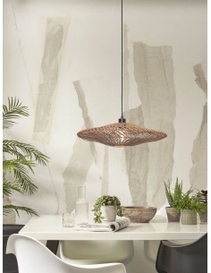 Hanging rattan chandelier Zanzibar L, natural | GOOD&MOJO - 1 2