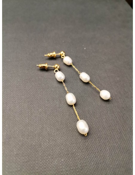 Visací náušnice s perličkami | PIOU PIOU-1