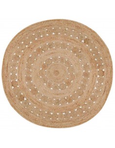 Jute carpet Patna round diameter 120cm, natural | VIVARAISE - 1