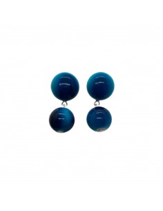 Earrings with blue trim | FRANCINE BRAMLI - 1