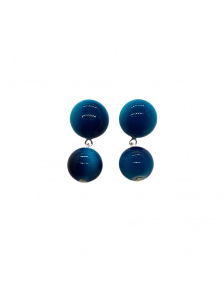 Náušnice s modrým ověsem | FRANCINE BRAMLI-1