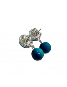Earrings with blue trim | FRANCINE BRAMLI - 1 2