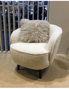 BLOOM armchair upholstered with faux fur / LIVIN´UP - 1 2