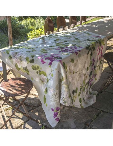 Cotton tablecloth with Biscondola print, 160x230 | TESSITURA TOSCANA TELERIE - 1