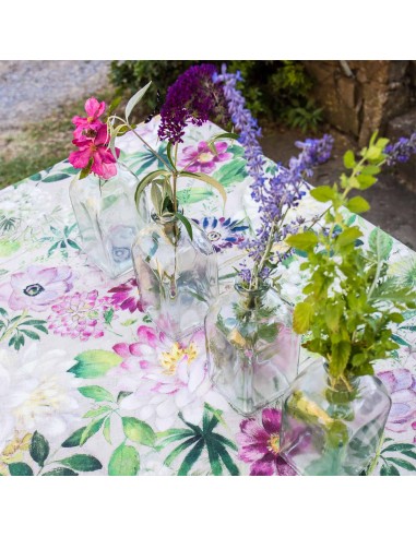 Tablecloth with print La vie en Rose, 140x170 | TESSITURA TOSCANA TELERIE - 2