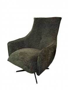 Swing armchair in dark green upholstery | LIVIN ´ UP - 1