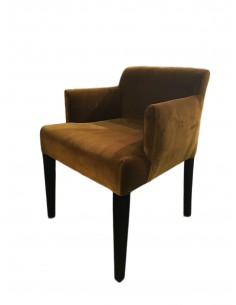 Křesílko Sharp se sametovým potahem, bronzové | LIVIN ´ UP-1