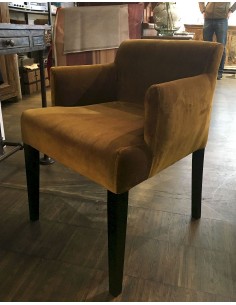 Křesílko Sharp se sametovým potahem, bronzové | LIVIN ´ UP-1 2