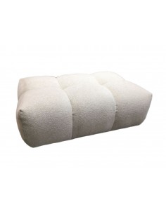 Upholstered pouf Blow 95x65, cream | LIVIN ´ UP - 1