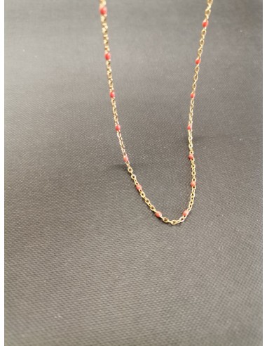Gold chain with red details | PIOU PIOU - 1