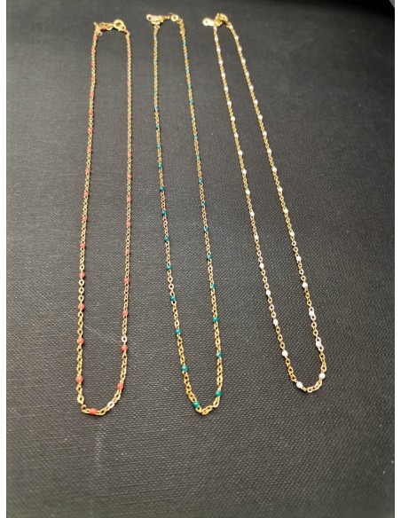 Gold chain with red details | PIOU PIOU - 2