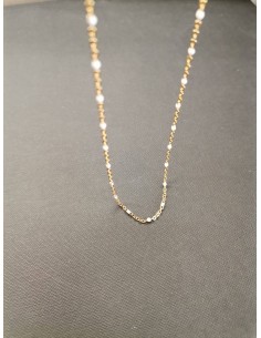 Gold chain with white details | PIOU PIOU - 1