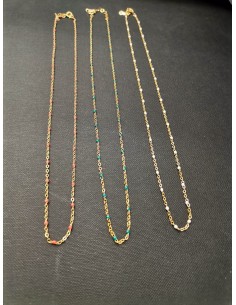 Gold chain with white details | PIOU PIOU - 1 2