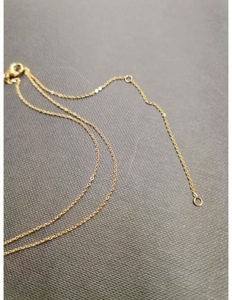 Gold chain with Ginkgo biloba pendant | PIOU PIOU - 3