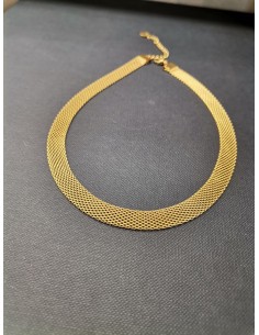 Flat necklace, gold | PIOU PIOU - 1