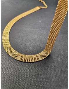 Flat necklace, gold | PIOU PIOU - 1 2