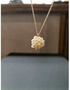 Chain with round element made of pearl beads| PIOU PIOU - 1 2