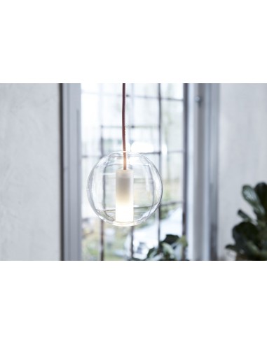 Závěsné světlo Moon M - čiré, silver cloud | NUD COLLECTION-3