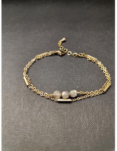 Náramek s korálky labradoritu| PIOU PIOU-1