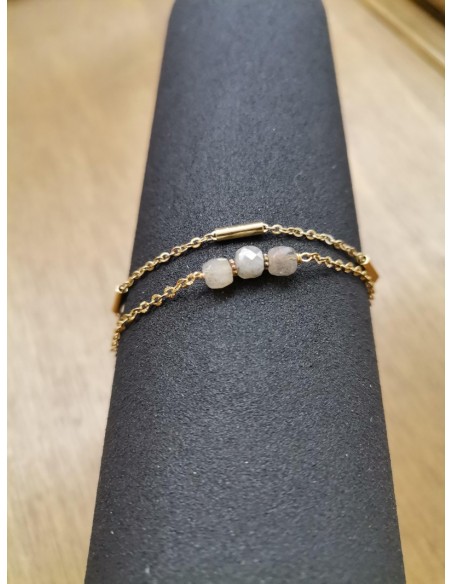 Náramek s korálky labradoritu| PIOU PIOU-3