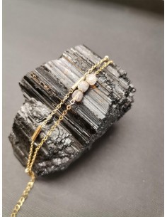 Náramek s korálky labradoritu| PIOU PIOU-1 2