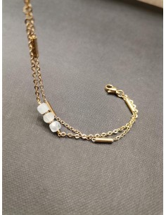 Náramek s korálky aquamarínu| PIOU PIOU-1 2