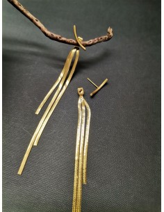 Řetízkové náušnice, zlaté | PIOU PIOU-1 2