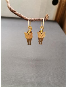 Náušnice s přívěsem kočky | PIOU PIOU-1 2