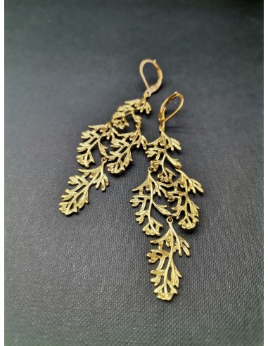 Zlaté náušnice ve tvaru větvičky | PIOU PIOU-3