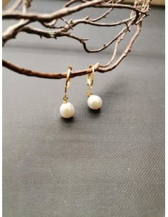 Earrings with white pearl | PIOU PIOU - 1 2