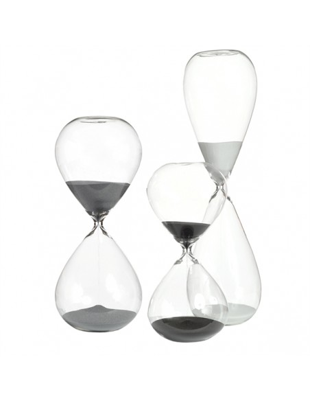 Hourglass large with black sand| POLS POTTEN - 2