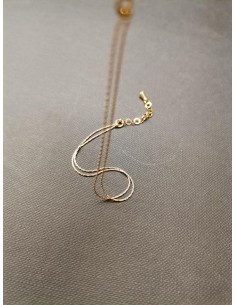 Zlatý náramek s dvojitým řetízkem | PIOU PIOU-1 2