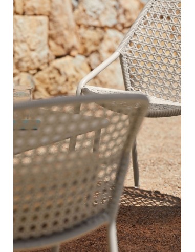 Zahradní hliníkové křeslo Croisette s výpletem | FERMOB k