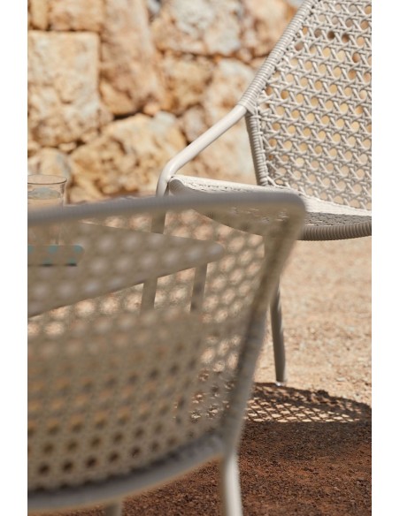 Zahradní hliníkové křeslo Croisette s výpletem | FERMOB k