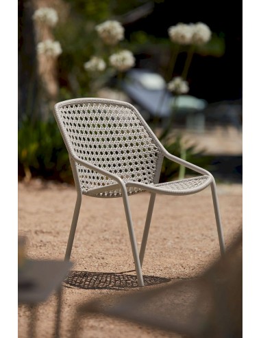 Zahradní hliníkové křeslo Croisette s výpletem | FERMOB e