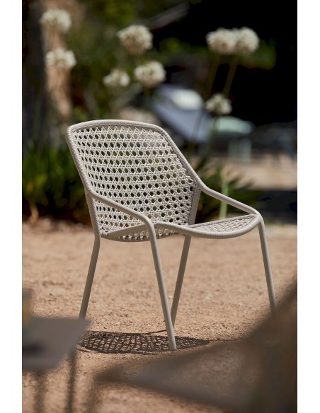 Zahradní hliníkové křeslo Croisette s výpletem | FERMOB e