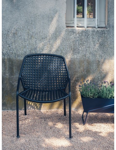 Zahradní hliníkové křeslo Croisette s výpletem | FERMOB d