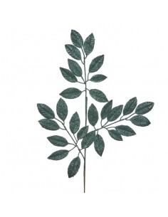 Dekorativní větev s třpytivým tyrkysovým posypem, 72cm | GOODWILL - 1