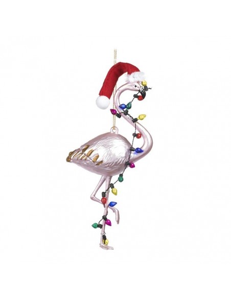 Pop art závěsná dekorace – plameňák se světelnou girlandou | GOODWILL - 1