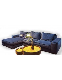 Rohová pohovka Chamonix 343x188cm v modrém sametovém potahu, 4.kat | HOME SPIRIT-1 2