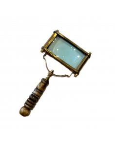 Lupa v mosazném rámu s rohovinou-1