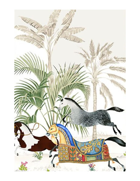 Lněný běhoun s potiskem Barnum, 45x170 | TESSITURA TOSCANA TELERIE-3