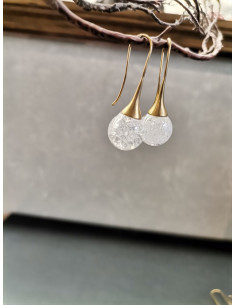 Závěsné náušnice s průsvitným prvkem | PIOU PIOU-1